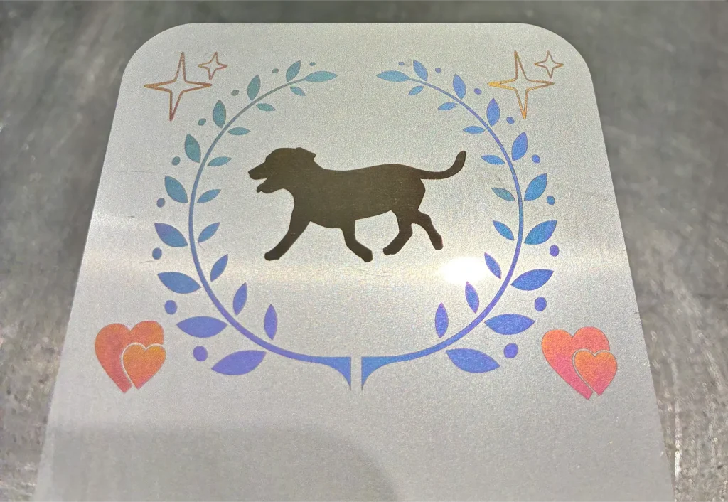 板金＋レーザー彫刻加工製作事例2